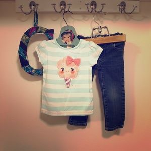 2T Gymboree Top with Cap Sleeves